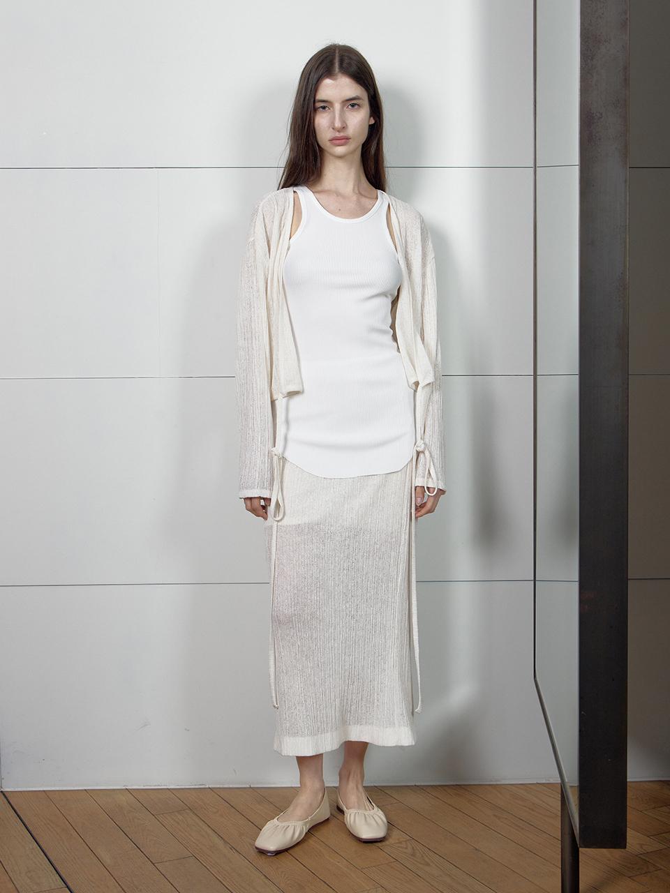 PUBLICKA X JARDIN SKIRT [IVORY]