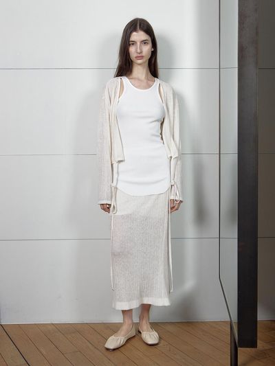 PUBLICKA X JARDIN SKIRT [IVORY]