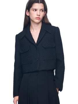 PUBLICKA X KATJA TWEED JACKET, BLACK
