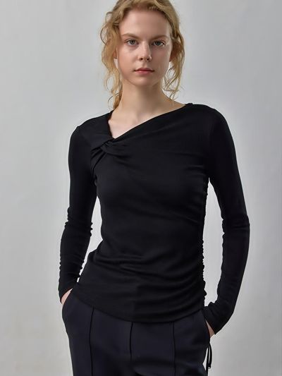 PUBLICKA X LILIA TOP, BLACK