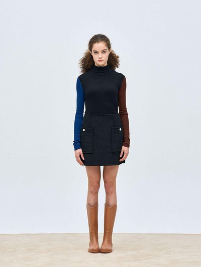 PUBLICKA X LINA MINI SKIRT, BLACK