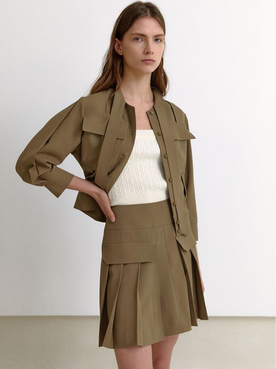 PUBLICKA X MEDINA MINI SKIRT, BROWN