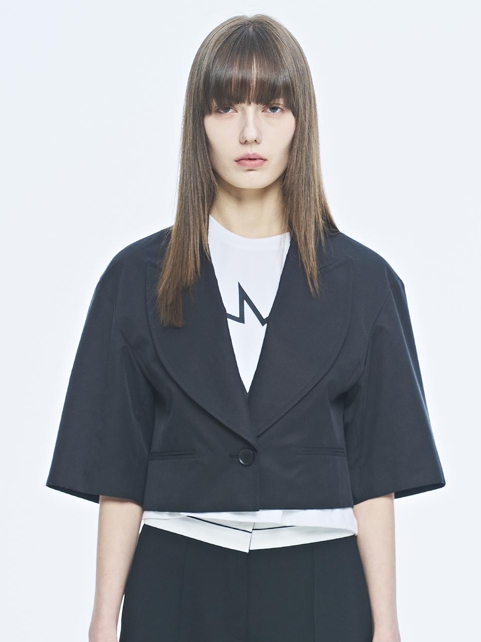 PUBLICKA X MIO CROP JACKET, BLACK