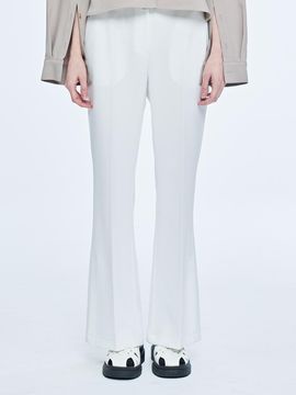 PUBLICKA X MORGAN SLIT PANTS, WHITE