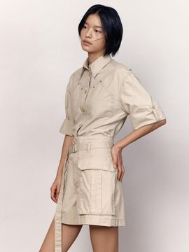 PUBLICKA X NOOMI HALF PANTS [LIGHT BEIGE]