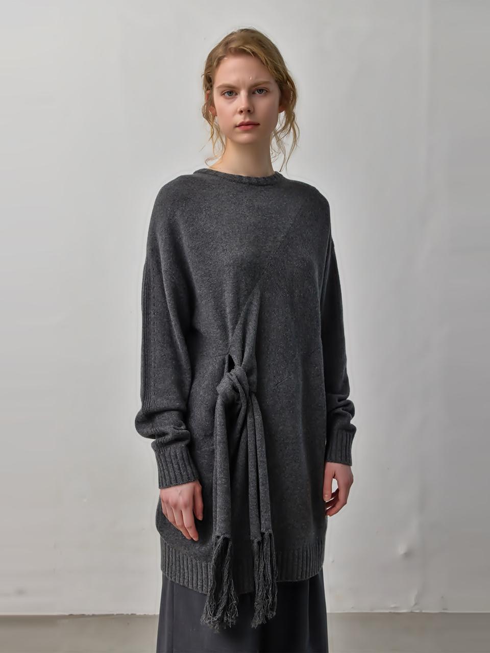 PUBLICKA X SAGE KNIT DRESS, GRAY