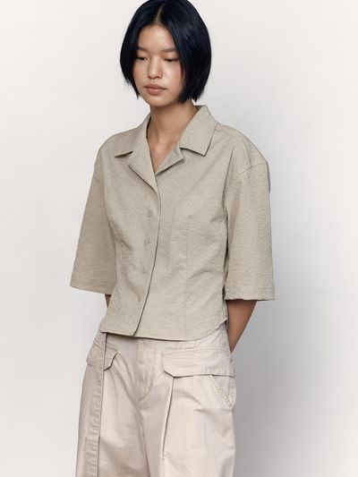 PUBLICKA X SONIA SHIRT [LIGHT KHAKI]