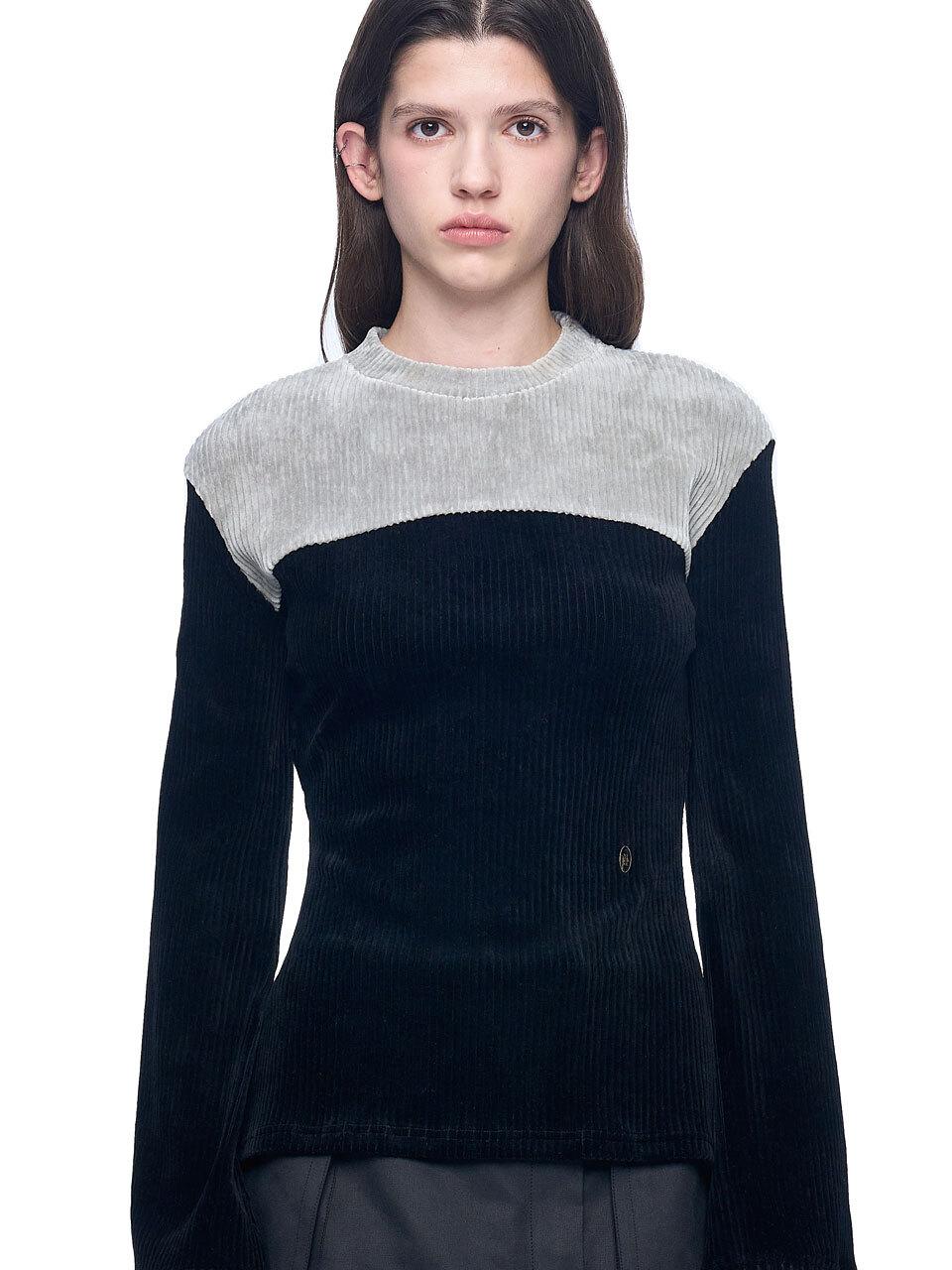 PUBLICKA X SSASA FLARE TOP, BLACK