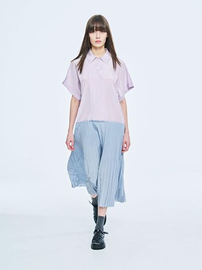 PUBLICKA X VIRA SHIRT DRESS, BLUE