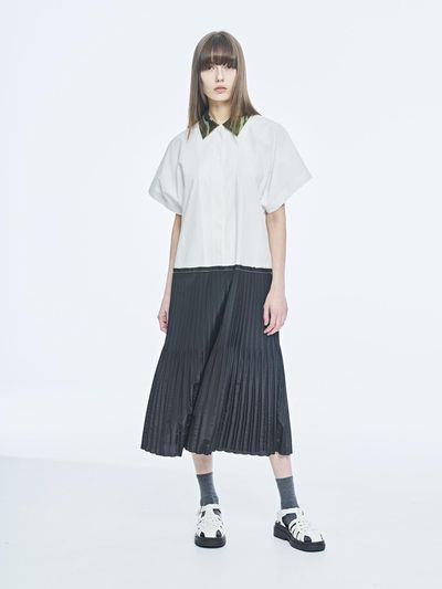PUBLICKA X VIRA SHIRT DRESS, WHITE