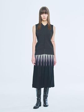 PUBLICKA X ZABAR KNIT SKIRT, PURPLE
