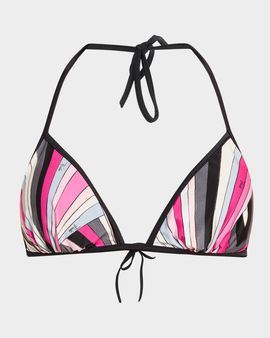 Pucci Iride-Print Triangle Bikini Bra Top