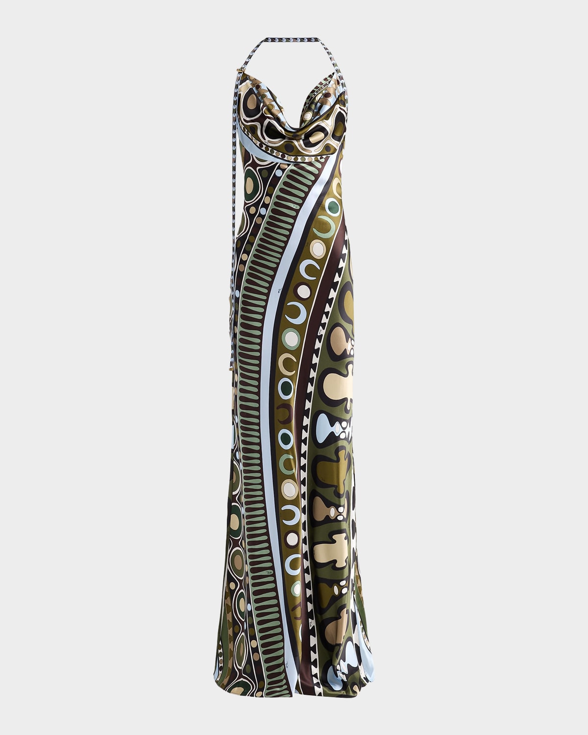 Pucci L & apos;Alba Printed Halter Maxi Dress