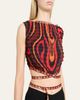 Pucci Marmo-Print Shibori Laced Crop Top - 5