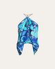 Pucci Men's Silk Twill Orchidee-Print Halter-Chain Top - 1