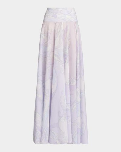 Pucci Passepartout Muslin Cotton Maxi Skirt