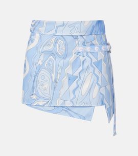 Pucci Pucci Angoli cotton wrap skirt