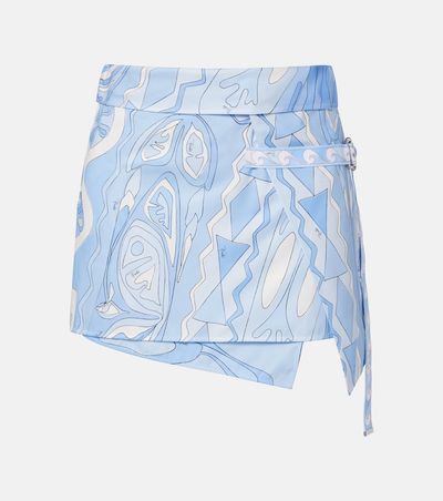 Pucci Pucci Angoli cotton wrap skirt