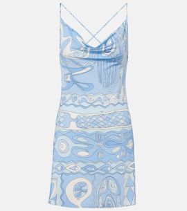 Pucci Pucci Angoli draped satin jersey minidress