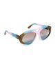 Pucci Pucci Aviator Sunglasses Matte Dark Brown/Blue/Lilac One - 6