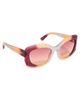 Pucci Pucci Butterfly Sunglasses Burgundy/Orange/Rose One - 1