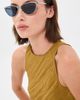 Pucci Pucci Cat Eye Sunglasses Shiny Labirinto Blue/Palladium One - 3