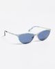 Pucci Pucci Cat Eye Sunglasses Shiny Labirinto Blue/Palladium One - 4