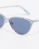 Pucci Pucci Cat Eye Sunglasses Shiny Labirinto Blue/Palladium One - 5