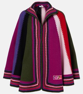 Pucci Pucci Colorblocked wool cape