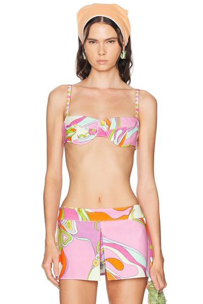 Pucci Pucci Cotton Eponge Underwire Bikini Top