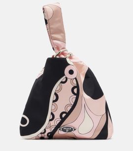 Pucci Pucci Emilio Orchidee silk twill top-handle bag