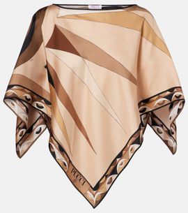Pucci Pucci Hawaii silk satin cape