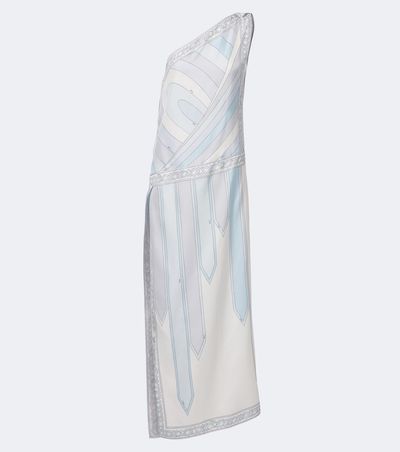 Pucci Pucci Iride one-shoulder silk twill gown