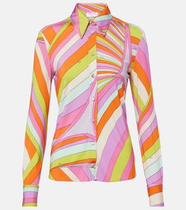 Pucci Pucci Iride satin jersey shirt