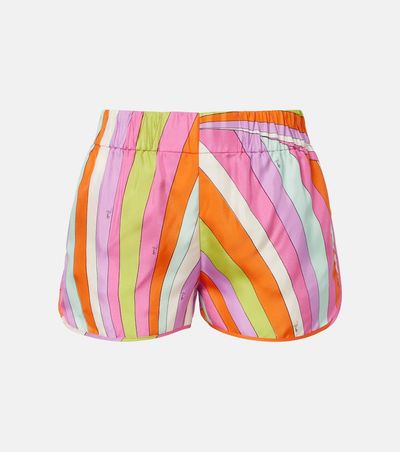 Pucci Pucci Iride silk twill shorts