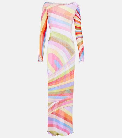 Pucci Pucci Iride tulle maxi dress