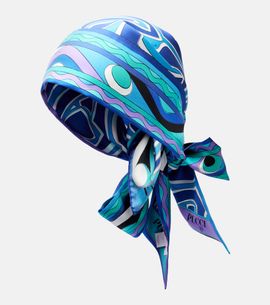 Pucci Pucci Labirinto silk twill head wrap