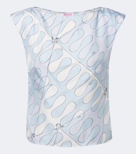 Pucci Pucci Leocorno silk twill top
