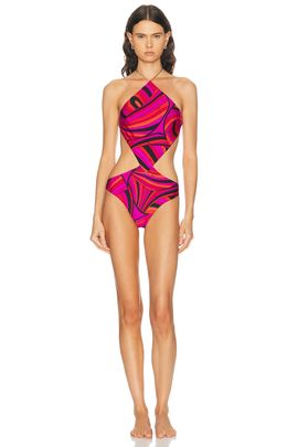 Pucci Pucci Lycra One Piece Costume Swimsuit