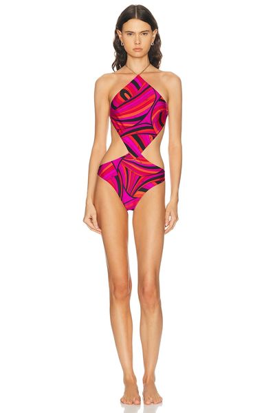 Pucci Pucci Lycra One Piece Costume Swimsuit