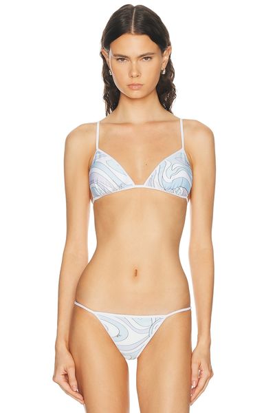 Pucci Pucci Lycra Triangle Bikini Bra