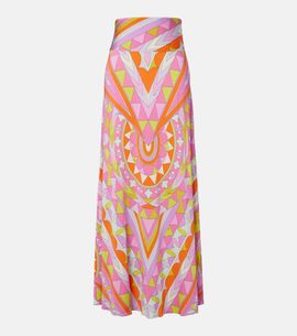 Pucci Pucci Manuba jersey satin maxi skirt