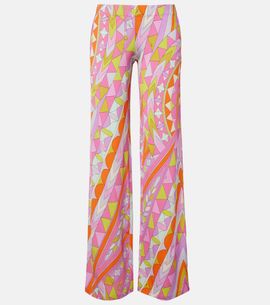 Pucci Pucci Manuba jersey satin wide-leg pants
