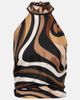 Pucci Pucci Marmo halterneck silk satin top - 1