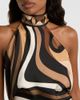 Pucci Pucci Marmo halterneck silk satin top - 4