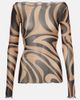 Pucci Pucci Marmo semi-sheer tulle top - 1