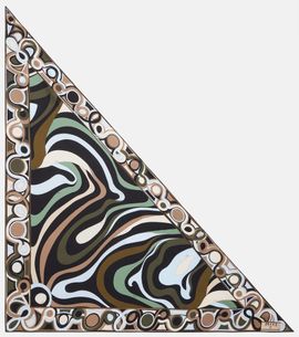 Pucci Pucci Marmo silk twill scarf