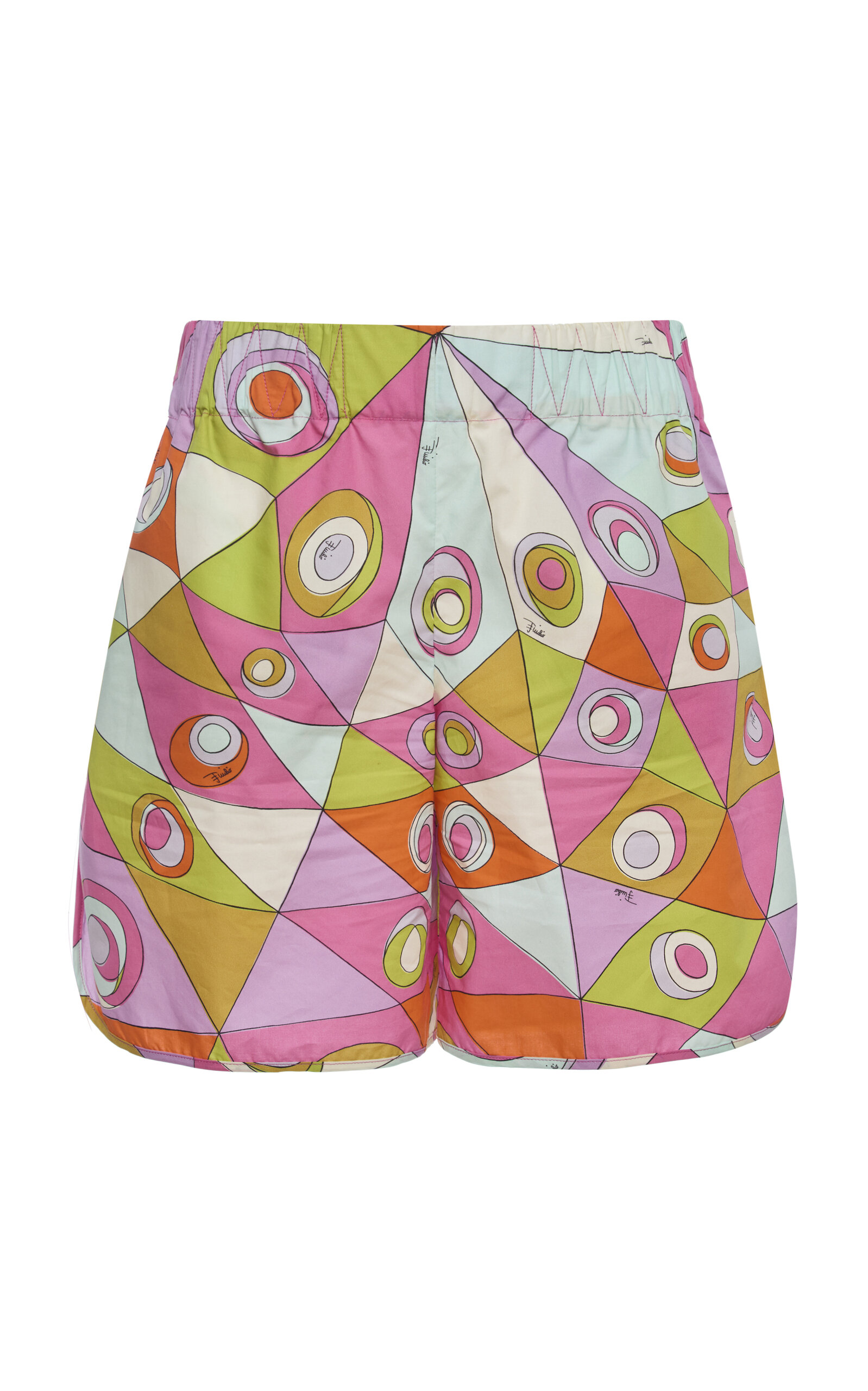 Pucci Pucci Multicolored Cotton Mini Shorts