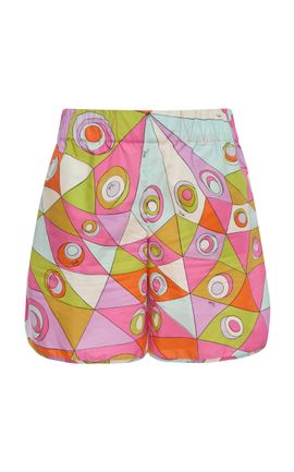 Pucci Pucci Multicolored Cotton Mini Shorts