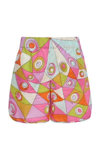 Pucci Pucci Multicolored Cotton Mini Shorts